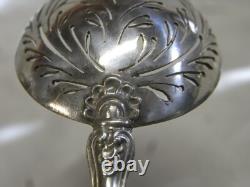 Antique Olive Spoon Solid Silver