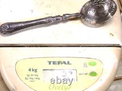 Antique Olive Spoon in Solid Silver