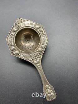 Antique Passoire A The Passe The Silver Massif Poincon Minerve Decor Fruit