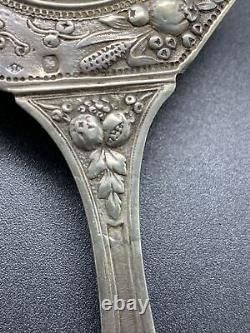 Antique Passoire A The Passe The Silver Massif Poincon Minerve Decor Fruit