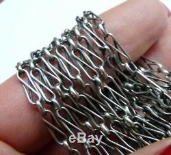 Antique Pocket Watch Chain Necklace Chain Necklace Watch Old Sterling Silver