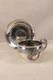 Antique Pretty Solid Silver Cup And Its Saucer In Louis Xv Style