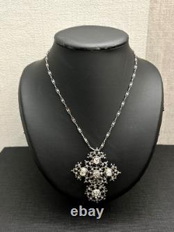 Antique Regional Solid Silver Cross Pendant