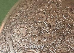 Antique Richly Engraved Solid Silver Box Ethnic Syria