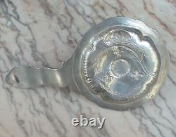 Antique Royal Bishop’s Silver Candlestick, Minerva hallmark, rare, 232 g, hand-held, 19th century