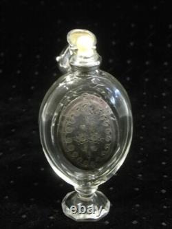 Antique Salt Perfume Bottle Crystal Solid Silver