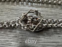 Antique Sautoir with Solid Silver Link Length 1400 mm