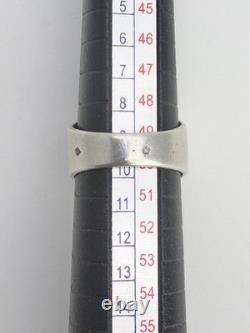 Antique Signet Ring in Solid Silver, 19th Century