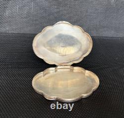 Antique Silver 800 Art Deco Powder Compact, Display Object