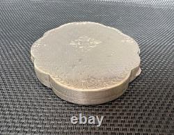 Antique Silver 800 Art Deco Powder Compact, Display Object
