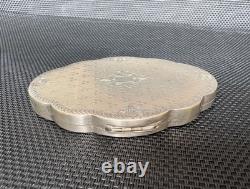 Antique Silver 800 Art Deco Powder Compact, Display Object
