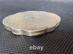 Antique Silver 800 Art Deco Powder Compact, Display Object