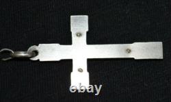 Antique Silver Ball Rosary Crab Punch