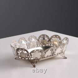 Antique Silver Basket Decorations Florence Italy from the 20th Century Original
