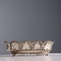 Antique Silver Basket Decorations Florence Italy from the 20th Century Original