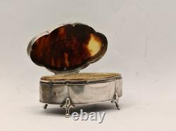 Antique Silver Box (925?) Art Nouveau from 1912 Mappin & Webb approximately 100g