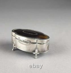 Antique Silver Box (925?) Art Nouveau from 1912 Mappin & Webb approximately 100g