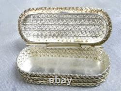 Antique Silver Box with Braided Decoration