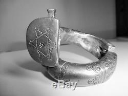 Antique Silver Bracelet Yemen Antique Yemenite Silver Armlet