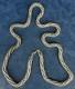 Antique Silver Chain 151 G Long Necklace 19th Century With Clasp 90 Cm