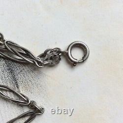 Antique Silver Chatelaine Sautoir 19th Century Jewelry Chain