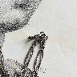 Antique Silver Chatelaine Sautoir 19th Century Jewelry Chain