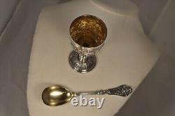 Antique Silver Egg Cup Set: Solid Silver Vintage Egg Cup Set Mo Ernie
