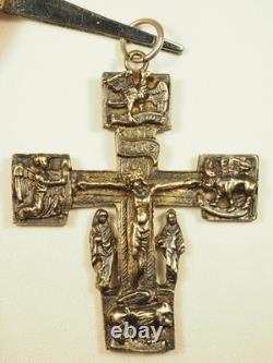 Antique Silver Gilt Cross Pendant