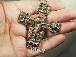 Antique Silver Gilt Cross Pendant