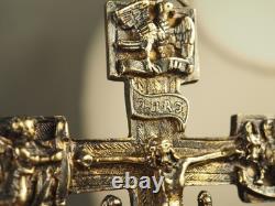 Antique Silver Gilt Cross Pendant