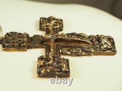 Antique Silver Gilt Cross Pendant