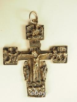 Antique Silver Gilt Cross Pendant