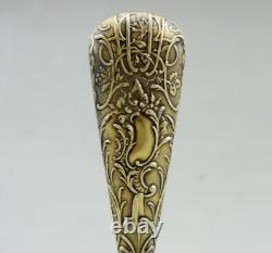 Antique Silver Gilt Seal Stamp with Boar's Head Mark, 19th Century