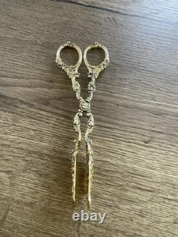 Antique Silver-Gilt Sweetmeat and Toast Tongs