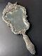 Antique Silver Hand Mirror Minerva Art Nouveau Louis Xv