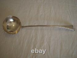 Antique Silver Plated Ladle with English Leopard Hallmark, 34 cm #1195#