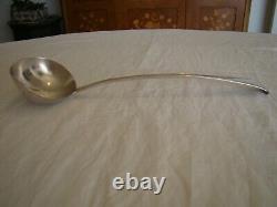 Antique Silver Plated Ladle with English Leopard Hallmark, 34 cm #1195#