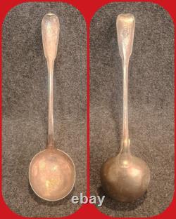 Antique Silver Plated Ladle with First Rooster Mark Large Guarantee Paris Net Model