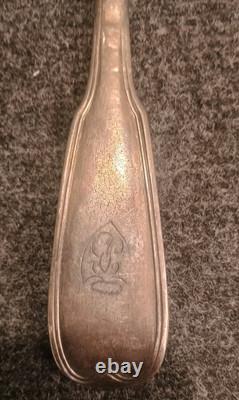 Antique Silver Plated Ladle with First Rooster Mark Large Guarantee Paris Net Model