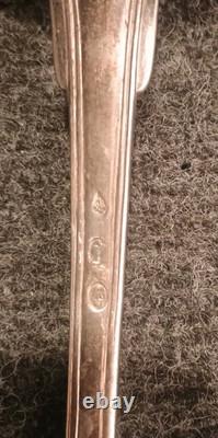Antique Silver Plated Ladle with First Rooster Mark Large Guarantee Paris Net Model