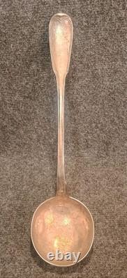Antique Silver Plated Ladle with First Rooster Mark Large Guarantee Paris Net Model