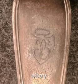 Antique Silver Plated Ladle with First Rooster Mark Large Guarantee Paris Net Model