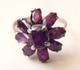 Antique Silver Ring With Amethyst - Vintage Daisy Jewelry