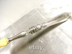 Antique Silver Salad Serving Set Minerva Spoon Fork Antique Silver Salad Serving Set Minerva Spoon Fork