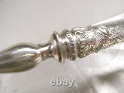 Antique Silver Salad Serving Set Minerva Spoon Fork Antique Silver Salad Serving Set Minerva Spoon Fork