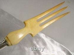 Antique Silver Salad Serving Set Minerva Spoon Fork Antique Silver Salad Serving Set Minerva Spoon Fork