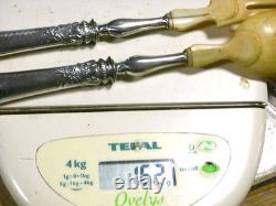 Antique Silver Salad Serving Set Minerva Spoon Fork Antique Silver Salad Serving Set Minerva Spoon Fork