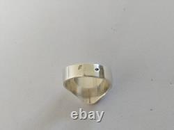 Antique Silver Signet Ring 18k Gold Coat of Arms Count's Crown