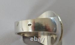 Antique Silver Signet Ring 18k Gold Coat of Arms Count's Crown