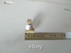 Antique Silver Signet Ring 18k Gold Coat of Arms Count's Crown